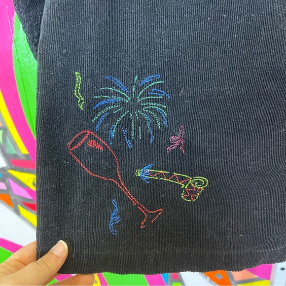 Christopher & Banks, Corduroy Fireworks Embroidered Jacket. Size 1X. - Picture 2 of 9